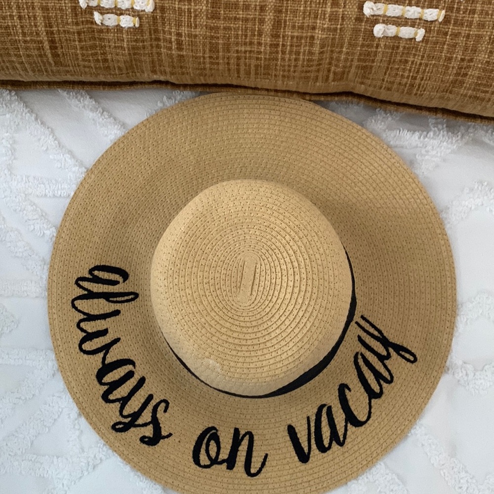 Always on Vacay hat - adjustable